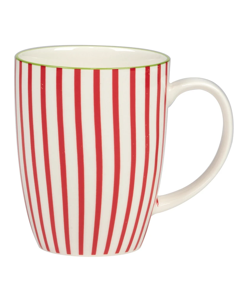 Certified International Holiday Fun 16 oz Mugs Set of 6, Service for 6