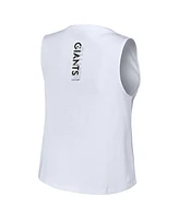 Women's Wear by Erin Andrews White San Francisco Giants Lace-Up Tank Top