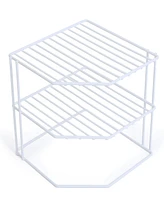 Smart Design 3-Tier Kitchen Corner Shelf Rack, 9" x 8"