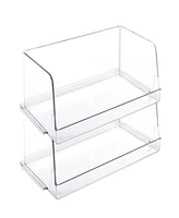 Smart Design Set of 2 Stackable Household Bin, 7" x 12.5"