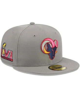 Men's New Era Gray Los Angeles Rams Color Pack 59FIFTY Fitted Hat