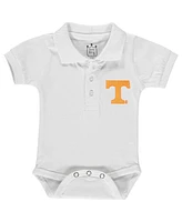 Infant Boys and Girls White Tennessee Volunteers Polo Bodysuit
