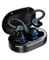 Sport Ear-Bud/Bluetooth 5.1- 28Hr Playtime, HiFi Stereo/Noise Cancel