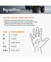 RefrigiWear Three-Finger Leather Mitt - Durable, Warm Work Mittens with Sherpa Lining