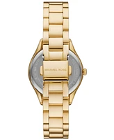 Michael Kors Women's Lauryn Three-Hand Gold-Tone Stainless Steel Watch 33mm