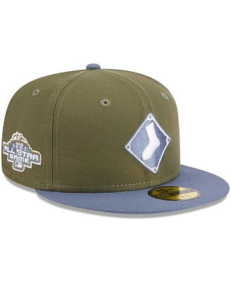 Men's New Era Olive, Blue Chicago White Sox 59FIFTY Fitted Hat