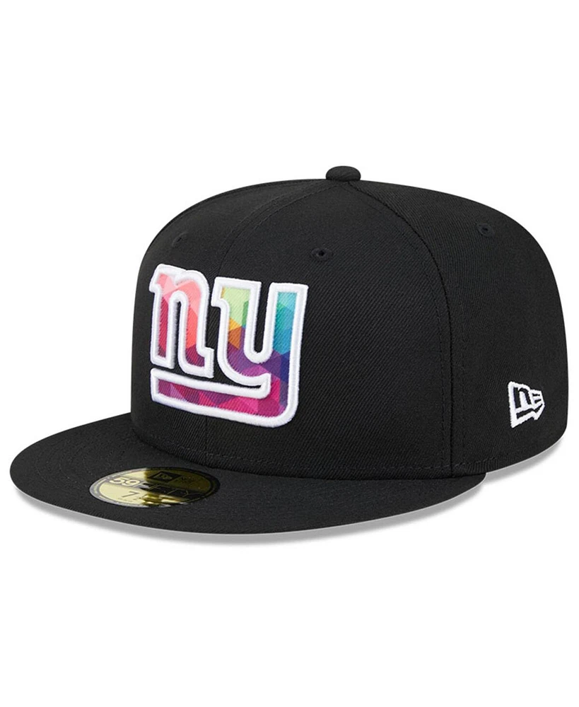 Men's New Era Black New York Giants 2023 Nfl Crucial Catch 59FIFTY Fitted Hat
