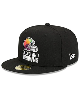 Men's New Era Black Cleveland Browns 2023 Nfl Crucial Catch 59FIFTY Fitted Hat