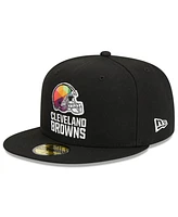 Men's New Era Black Cleveland Browns 2023 Nfl Crucial Catch 59FIFTY Fitted Hat