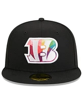 Men's New Era Black Cincinnati Bengals 2023 Nfl Crucial Catch 59FIFTY Fitted Hat