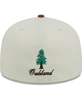 Men's New Era Cream, Burnt Orange Las Vegas Raiders City Icon 59FIFTY Fitted Hat