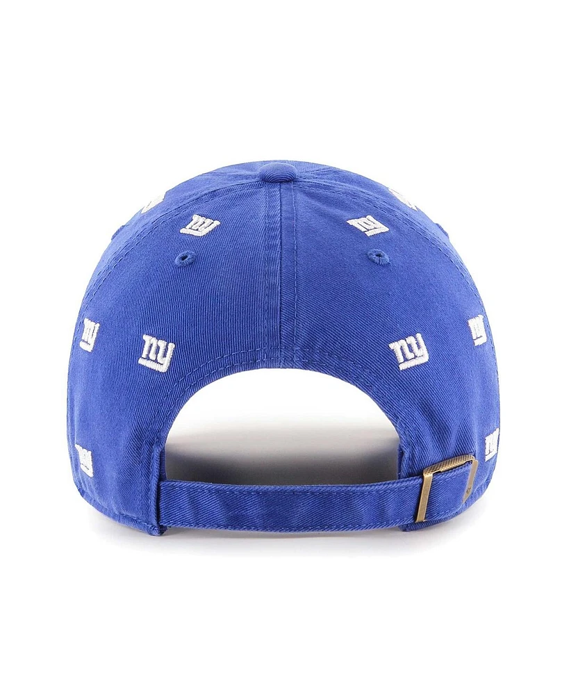 Men's and Women's '47 Brand Royal New York Giants Confetti Clean Up Adjustable Hat