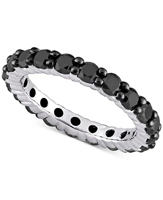 Black Diamond Eternity Band (2 ct. t.w.) 14k White Gold