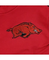 Women's Gameday Couture Cardinal, Black Arkansas Razorbacks Matchmaker Diagonal Cowl Pullover Hoodie