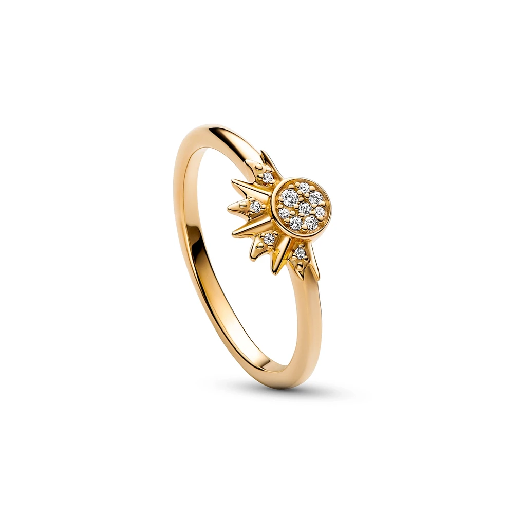 Pandora Cubic Zirconia Moments Celestial Sparkling Sun Ring
