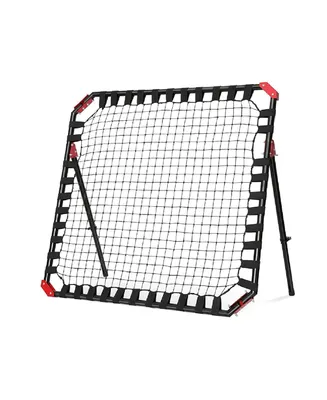 Net Playz Soccer Rebounder, Football Training Gifts, Aids Equipment for Kids Teens Portable Kick-back Rebound Net, Skills Trainer for Team Exercises S