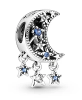 Pandora Mixed Stone Star Crescent Moon Charm