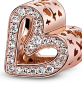 Pandora Cubic Zirconia Sparkling Freehand Heart Charm