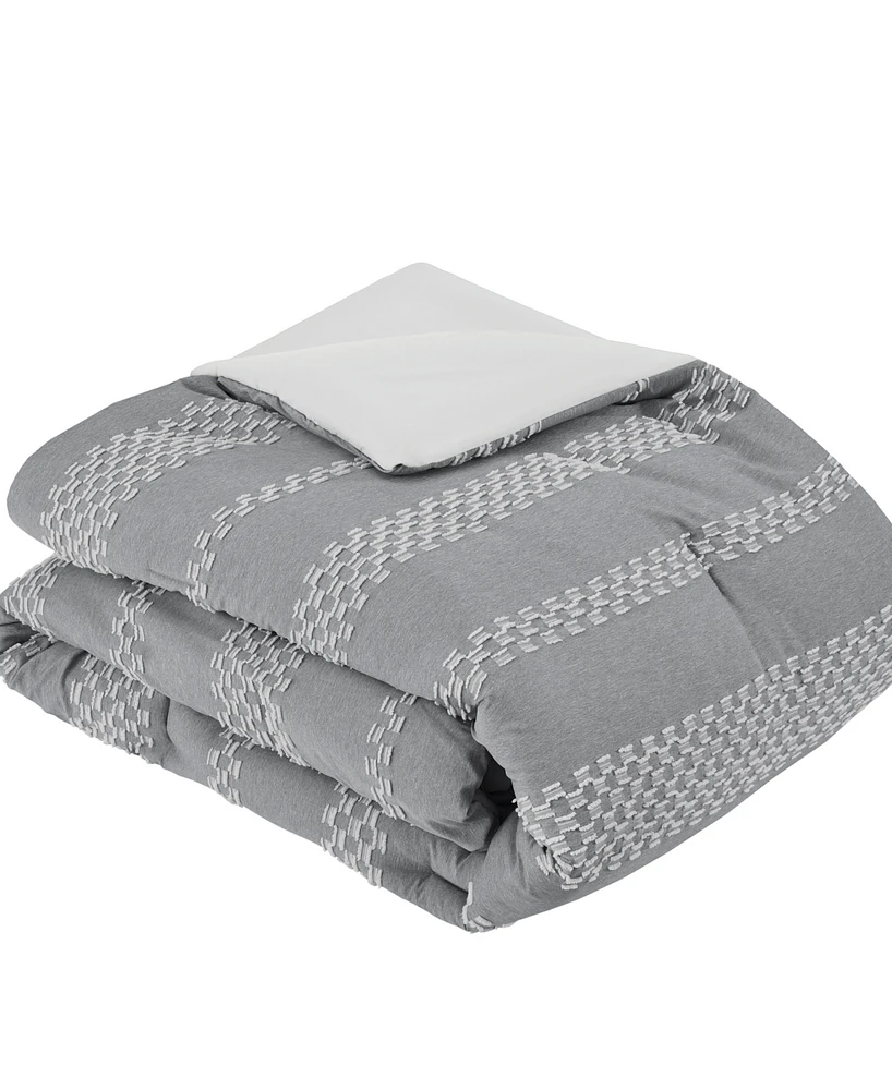 Madison Park Drew Clipped Jacquard 5-Pc. Comforter Set, Full/Queen