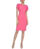 Calvin Klein Women's Tulip-Sleeve Sheath Dress