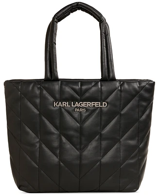 Karl Lagerfeld Paris Voyage Large Quilted Tote