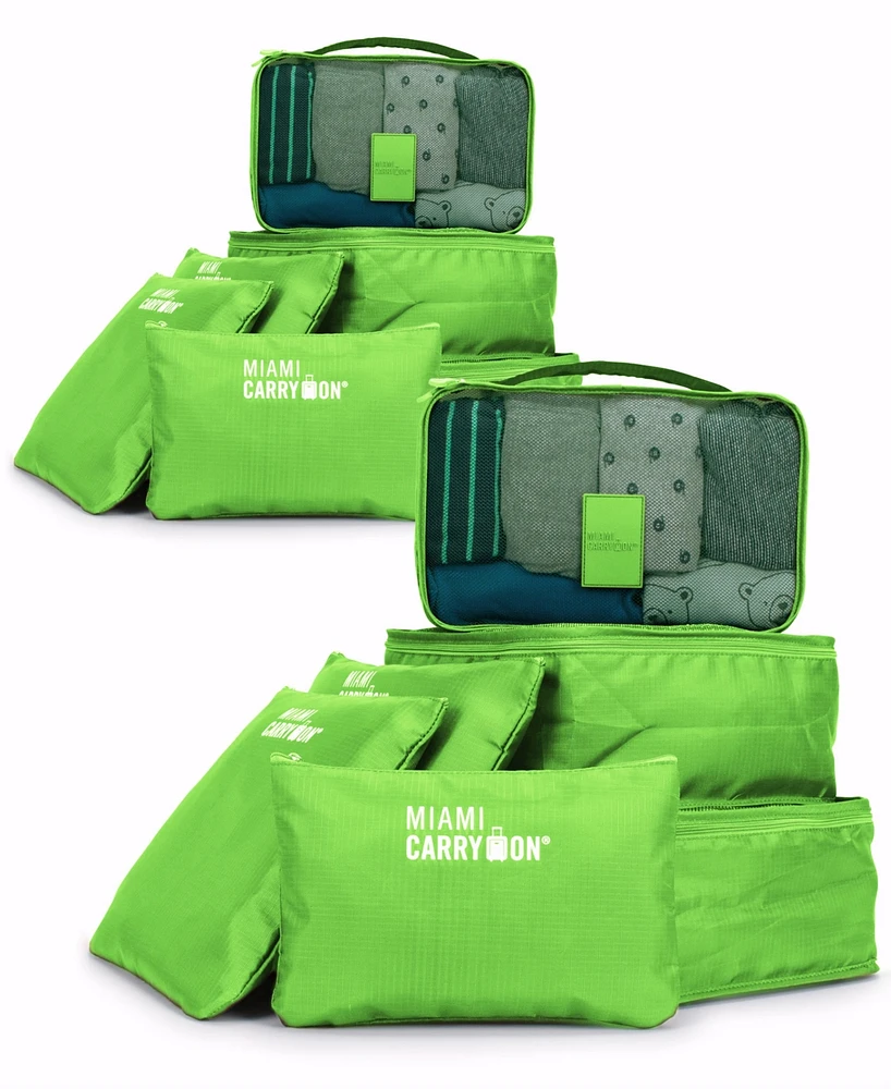 Miami CarryOn Collins 12 Piece Packing Cubes Luggage Organizer