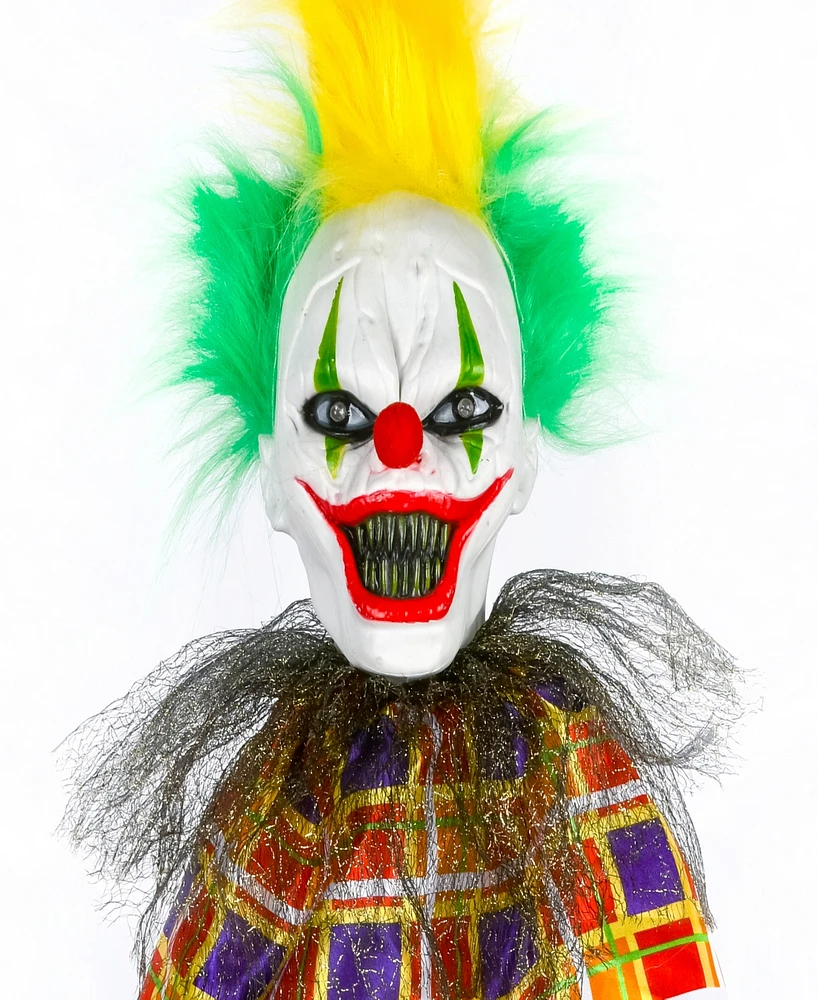 National Tree Company 39" Hanging Sound Activated Animated Halloween Clown