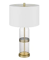 Lenoir 28" Height Glass Table Lamp Set