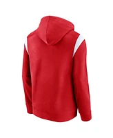 Men's Fanatics Scarlet Nebraska Huskers Gym Rat Pullover Hoodie