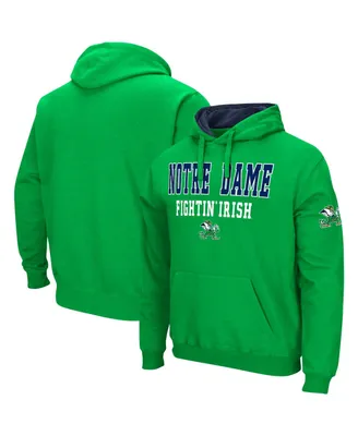 Men's Colosseum Green Notre Dame Fighting Irish Sunrise Pullover Hoodie