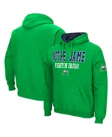 Men's Colosseum Green Notre Dame Fighting Irish Sunrise Pullover Hoodie