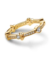 Pandora Disney Cubic Zirconia Mickey Mouse Minnie Mouse Ring