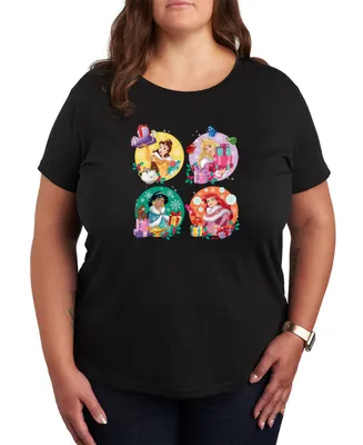 Air Waves Trendy Plus Disney Princess Holiday Graphic T-shirt