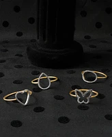 Wrapped Diamond Open Heart Ring (1/20 ct. t.w.) in 10k Gold, Created for Macy's