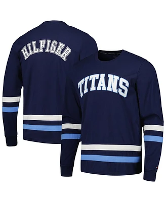 Men's Tommy Hilfiger Navy, Light Blue Tennessee Titans Nolan Long Sleeve T-shirt