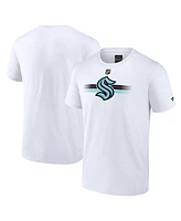 Men's Fanatics White Seattle Kraken Authentic Pro Secondary Replen T-shirt