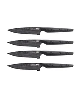 iCuisine::pro iD3 Black Samurai Steak Steel 4 Piece Knife Set