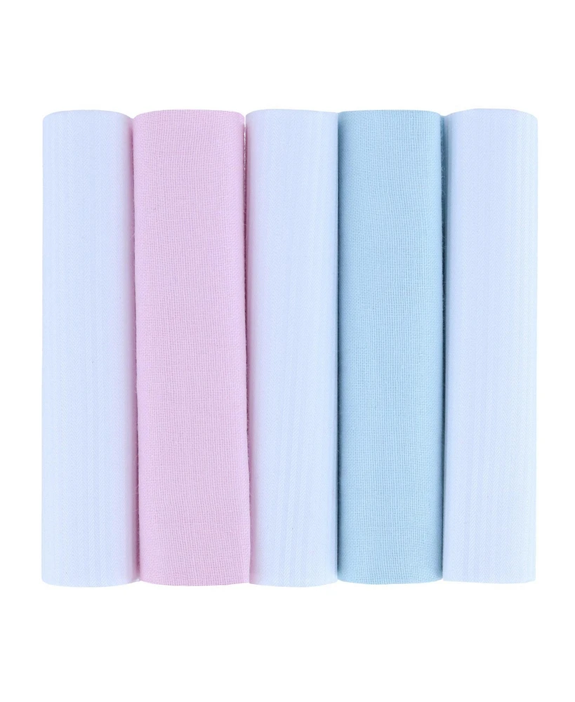Trafalgar Dapper Premium Cotton Handkerchiefs (5 Pack)
