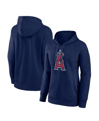 Women's Fanatics Navy Los Angeles Angels Logo Pullover Hoodie