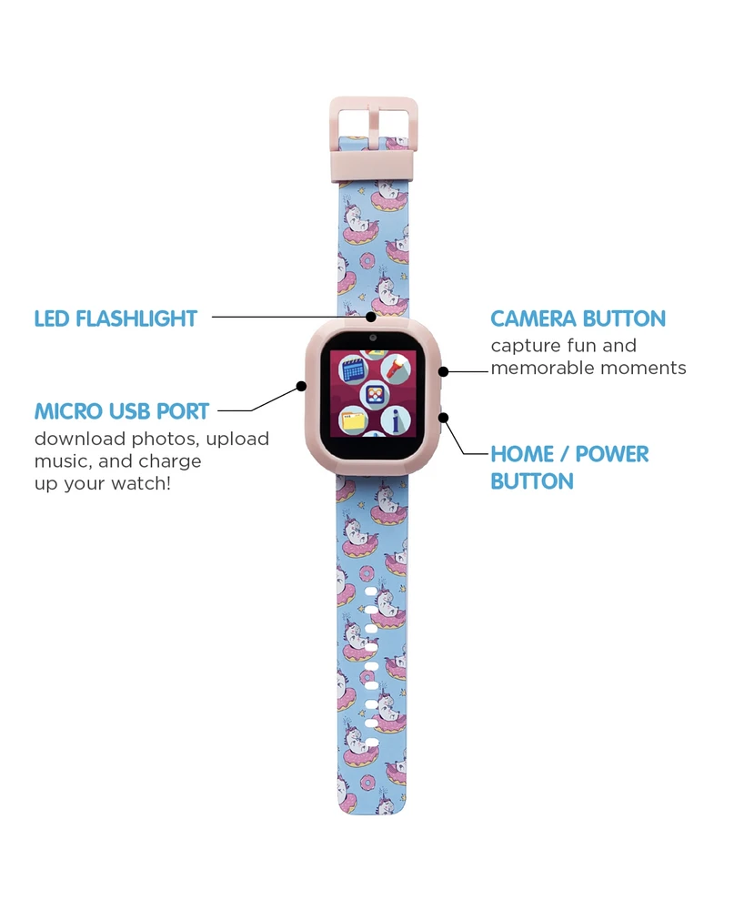 Playzoom V3 Girls Pink Silicone Smartwatch 42mm Gift Set