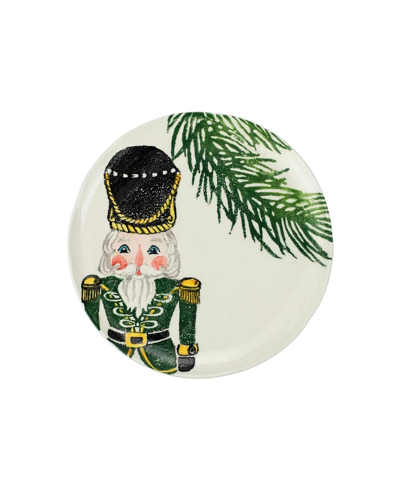 Vietri Nutcrackers Dinnerware Salad Plates, Set of 4
