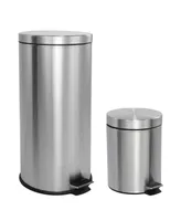 Oscar Step-Open Trash Can with Mini Trash Can