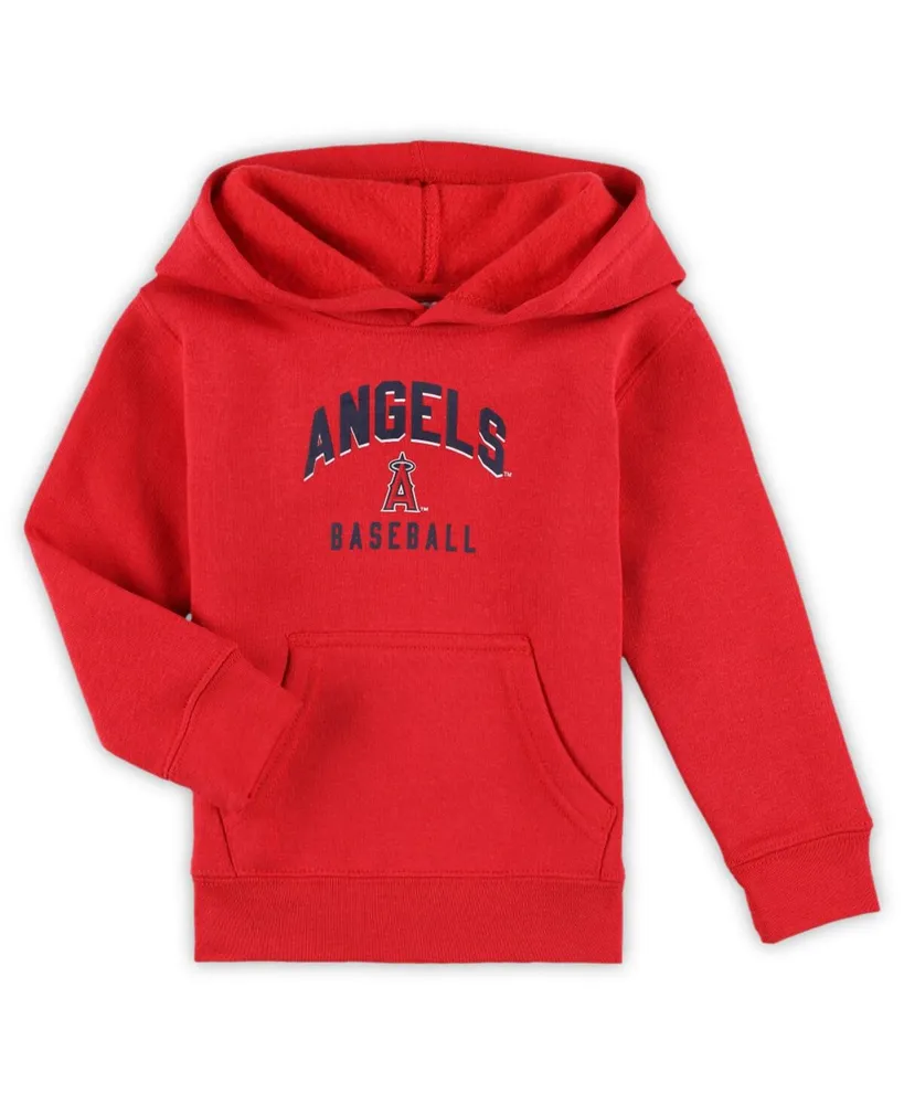 Toddler Boys and Girls Red, Gray Los Angeles Angels Play-By-Play Pullover Fleece Hoodie Pants Set