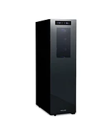 Newair Shadow-t Series Wine Cooler Refrigerator 18 Bottle Dual Temperature Zones, Freestanding Mirrored Wine Fridge with Double-Layer Tempered Glass D