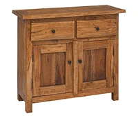 Sideboard Solid Mahogany Wood 29.5"x11.8"x25.6"