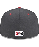 Men's New Era Gray Cedar Rapids Kernels Theme Nights Cedar Rapids Mat Grapplers 59FIFTY Fitted Hat