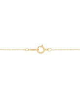 Emerald (1-1/4 ct. t.w.) & Diamond (1/5 ct. t.w.) Vintage Look Oval Halo 18" Pendant Necklace in 14k Gold