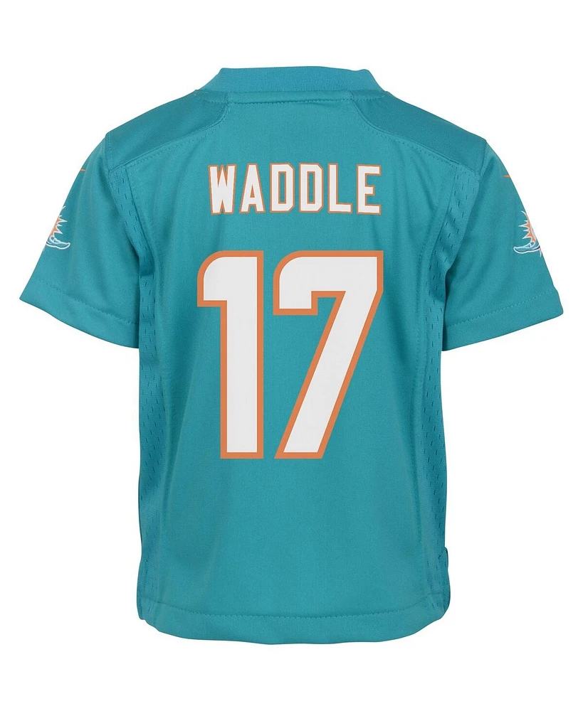 Infant Boys and Girls Nike Jaylen Waddle Aqua Miami Dolphins Player Game Jersey