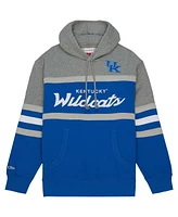 Men's Mitchell & Ness Royal Kentucky Wildcats Head Coach Pullover Hoodie