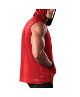 Men's Msx by Michael Strahan Red Atlanta Falcons Marathon Sleeveless Pullover Hoodie
